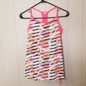 Fabletics Norwalk Coral Pattern Racerback Tank Top